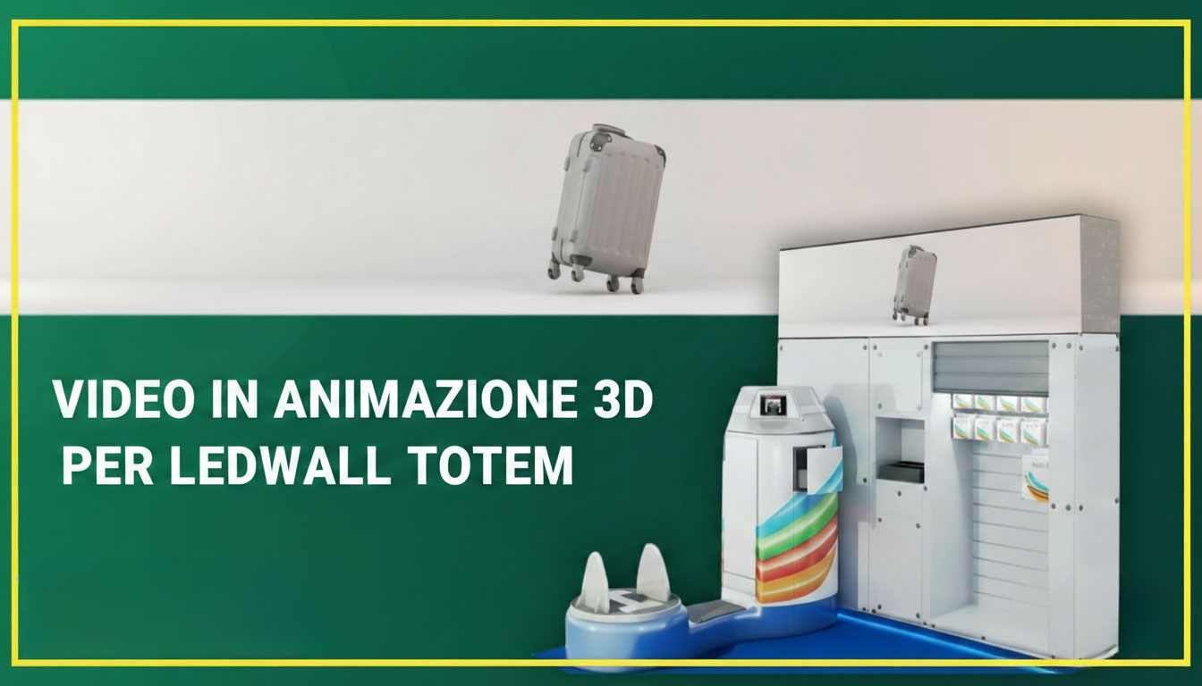 Animazioni 3D per Ledwall: impatto visivo in aeroporti e fiere
