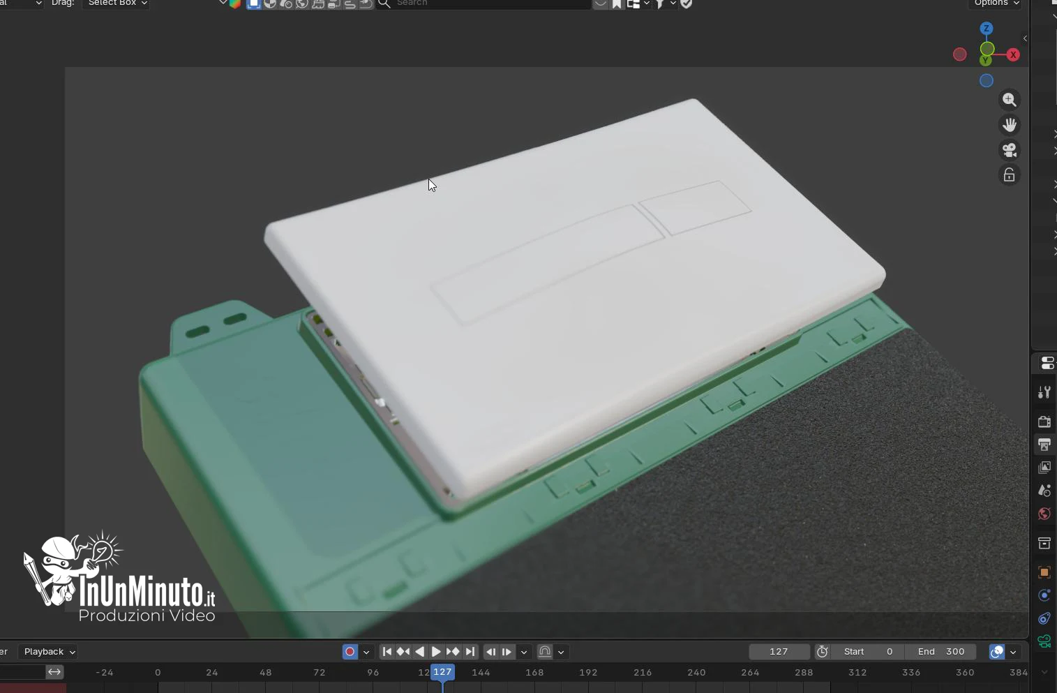 rendering 3d prodotto industriale